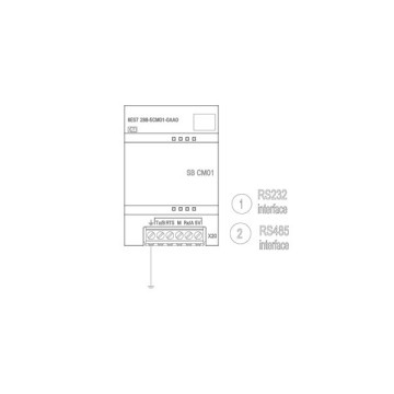SIMATIC S7-200 SMART CM 01 RS485 9 polos D-sub pin soporta el puerto libre 6ES72885CM010AA0