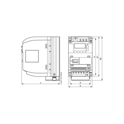 SIEMENS 6SL3210-5BB17-5UV1 SINAMICS V20 200-240V 1AC -10/ 10% 47-63Hz para alta potencia