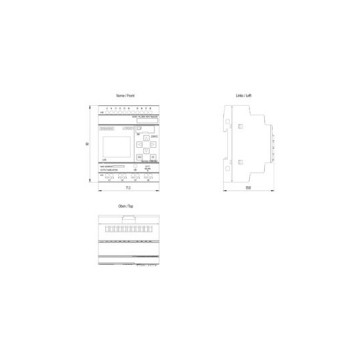 Siemens 8.3 230RCE módulo host 6ED10521FB080BA1 controlador programable por PLC LOGO