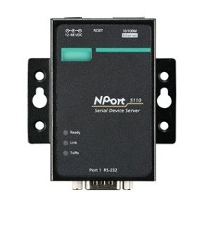 Automatización industrial NPORT 5110 puerto RS-232/422/485 puerto serie dispositivo de red servidor Interfaz TCP/IP estándar para MOXA