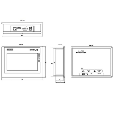 Red Ethernet SIMATIC Paneles de confort SIMATIC HMI Smart 1000 IE V4 6AV6648-0DC11-3AX0