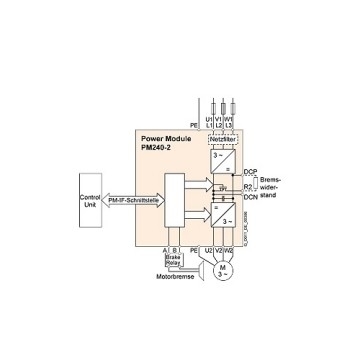 Módulo de energía PM240-2 80-480V 47-63Hz 0.55kW 100% original para la automatización industrial