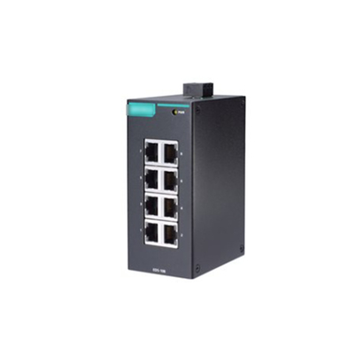 EDS-108 Interruptor Ethernet no administrado de 8 puertos para el montaje de guías de automatización industrial MOXA