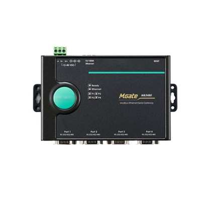 MGATE MB3180 1 2 y 4 puertos Serial a Ethernet Gateway para la automatización industrial MOXA