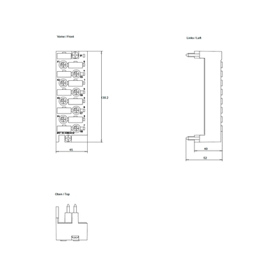 SIEMENS SIMATIC ET 200pro CM IO 8x M12 con SF LED Plazo de pago T/T 6ES71944CB000AA0