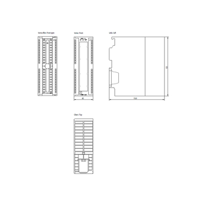 Modulo de control automático 100% original de Siemens S7-300 Serie AI 8x9/12/14 bits 100% 6ES73317KF020AB0