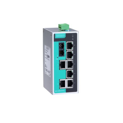 MOXA EDS-208A Conmutador Ethernet Industrial no administrado de 8 puertos con carcasa de aluminio IP30