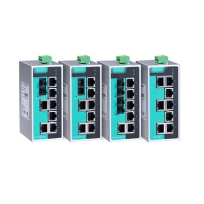 MOXA EDS-208A Conmutador Ethernet Industrial no administrado de 8 puertos con carcasa de aluminio IP30