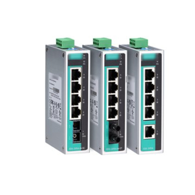 Accesorios para quemadores de gas EDS-205A Conmutador Ethernet industrial no administrado de 5 puertos para MOXA