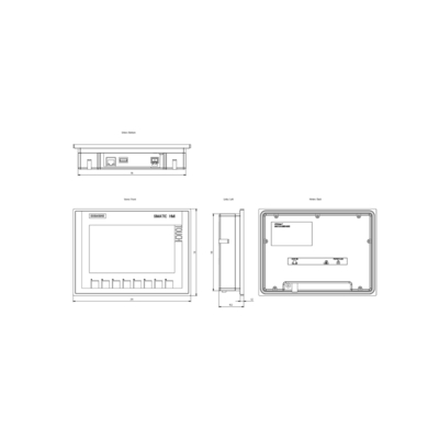 100% probado 6AV21232GB030AX0 Siemens HMI KTP700 Panel Lite básico Presión de botón / operación táctil Pantalla TFT de 7 &quot;