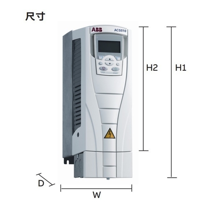 Voltado nominal 380V ABB ACS510 Serie 2.2kw Invertidor ACS510-01-05A6-4 para el sector industrial