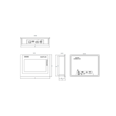 Automatización industrial Siemens HMI de 7 pulgadas Simatic SMART 700 IE V3 Display 6AV66480CC113AX0