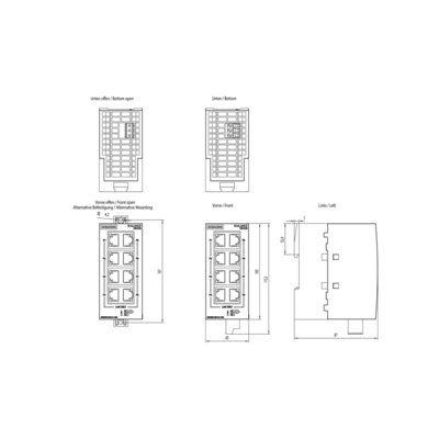 6GK5008-0BA10-1AB2 Siemens SCALANCE XB008 Interruptor Ethernet industrial no administrado 100%