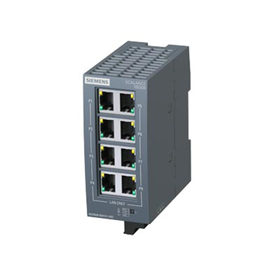 6GK5008-0BA10-1AB2 Siemens SCALANCE XB008 Interruptor Ethernet industrial no administrado 100%