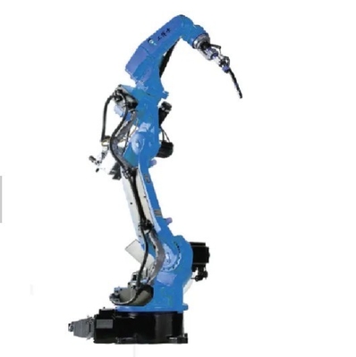 Resultados de soldadura GBS10-C1650 Robot industrial con antorcha de soldadura en planta de fabricación