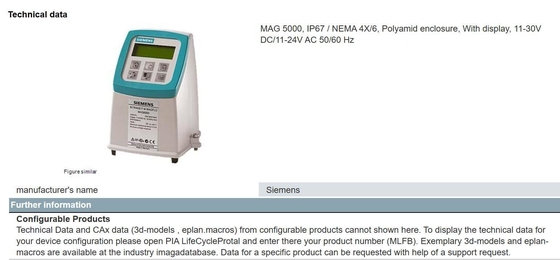 Automatización industrial 100% original MAG 5000 IP67 NEMA 4X/6 Revestimiento para Siemens