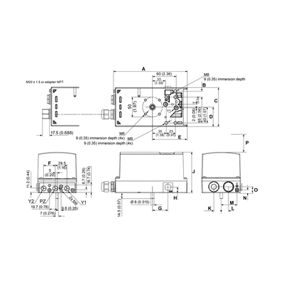 Posicionador de válvulas eléctricas inteligentes para Siemens SIPART PS2 6DR5010-0NG00-0AA0