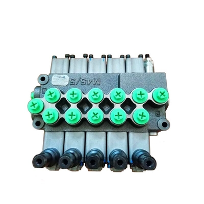 M45/6 Válvula de control hidráulico de monobloque para hidráulica móvil Válvula direccional de 6 carretes