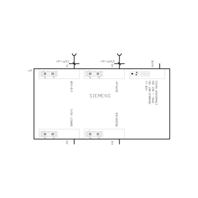 Unidad de control de panel 100% PLC de pantalla táctil CNC OP012 HMI 6FC5203-0AF02-0AA2 para Siemens