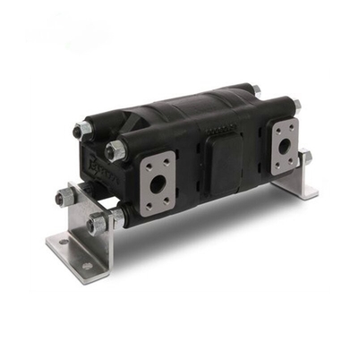 2 secciones motor de engranajes giratorios divisor de flujo hidráulico HDD35.125 con desplazamiento de 125cm3