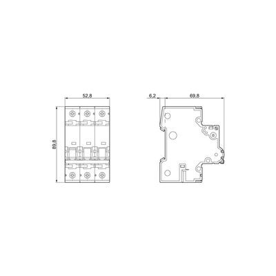 5SY7313-8CC Interruptor de circuito en miniatura 400V 15kA 3 polos D 13A SENTRON para aplicaciones