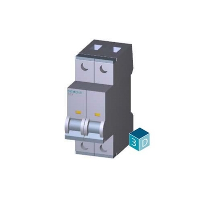 400 V 15kA 2 polos D 25A SENTRON Interruptor de circuito en miniatura 5SY7225-8CC para Siemens