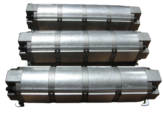 Divididor de flujo PLD20/4/CS-GE/14-GD/*4 con tamaño 480*120*130 mm y motor de engranajes síncrono