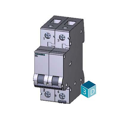 100% Estrictamente probado 5SL6210-7CC Interruptor de circuito en miniatura de 2 polos para Siemens 400V 6kA