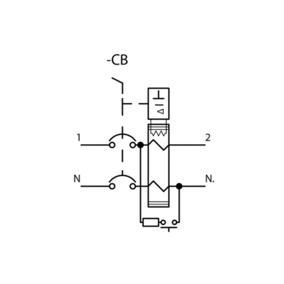 Siemens 5SV4614-0 Interruptor de corriente de cambio residual de tipo de 2 polos 40A 300mA Un AC 230V