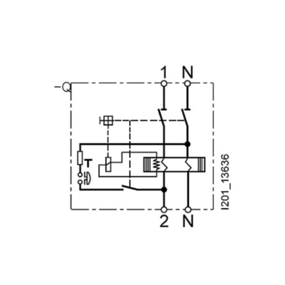 Siemens 5SV4614-0 Interruptor de corriente de cambio residual de tipo de 2 polos 40A 300mA Un AC 230V