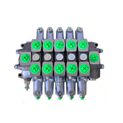 350L/min Estructura del tubo 2 bobinas Válvulas de control seccionales de piloto hidráulico Presión 315bar
