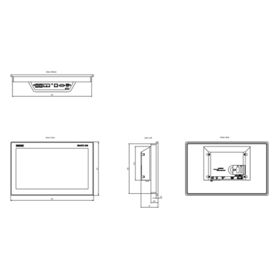 Display de color TFT de pantalla ancha de 15,6 &quot;