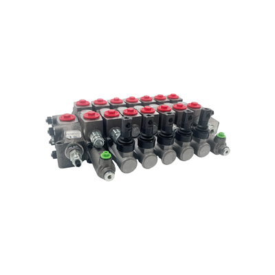 HC-D6/7 Tipo válvula de control direccional hidráulica 7 bobinas 100L/min Flujo Presión 350bar