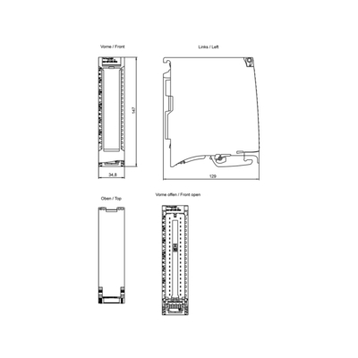 El módulo de contador Siemens SIMATIC S7-1500 TM cuenta 2x24V 6ES7550-1AA01-0AB0 100% probado