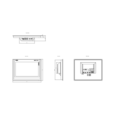 SIMATIC HMI TP1500 SmartPanel Touch 15&quot; Pantalla TFT de pantalla ancha 6AV2124-0QC02-0AX1 para Siemens