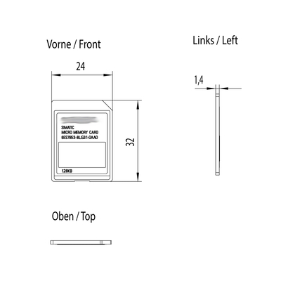 SIMATIC S7 Micro Tarjeta de memoria 128 KB para S7-300/C7/ET 200 6ES7953-8LG31-0AA0 original