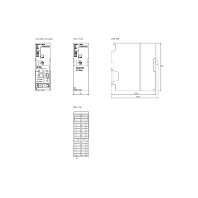 Excelente 6ES7315-2EH14-0AB0 SIMATIC S7-300 CPU 315-2PN/DP con 384KB de memoria de trabajo