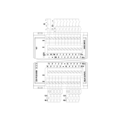 16DI/16DO 16DI 24V DC Sink/Source 16DO Relay 2A PLC Digital I/O SM 1223 para el sector industrial