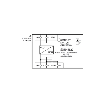 6EP1333-4BA00 SIMATIC PM 1507 24V/8A Fuente de alimentación para SIMATIC S7-1500 y otras redes