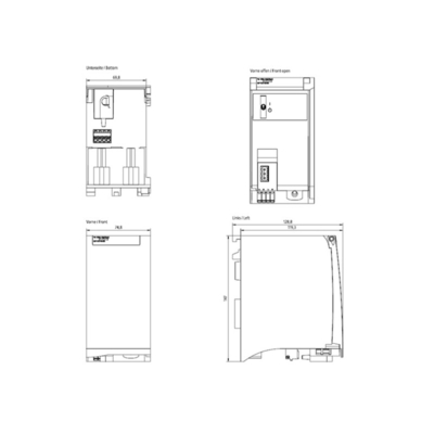 6EP1333-4BA00 SIMATIC PM 1507 24V/8A Fuente de alimentación para SIMATIC S7-1500 y otras redes