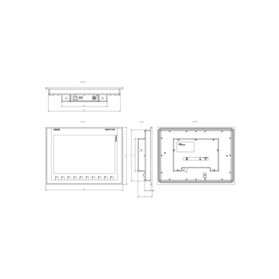 SIMATIC HMI KTP1200 Panel básico tecla/toque de operación 12&quot; TFT Display 100% original