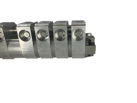 Bloque de manivela de válvula de bolas de 8 puertos para presión en el adaptador