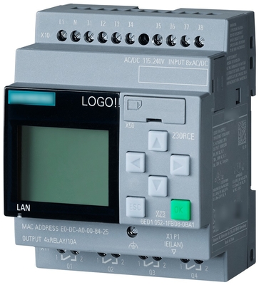 LOGO V8.1 12/24RCE Controlador programable con módulo host 6ED1052-1HB00-0BA8 y RCE