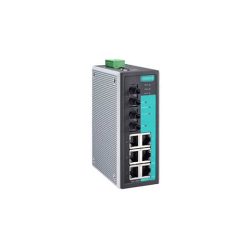 Automatización industrial 100% MOXA EDS-408A-MM-SC con 8 puertos y con un interruptor Ethernet administrado