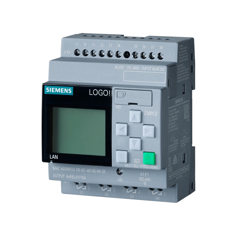 100% 6ED1052-1FB08-0BA1 Módulo lógico de automatización industrial 115V/230V/relé 8 DI/4 DQ