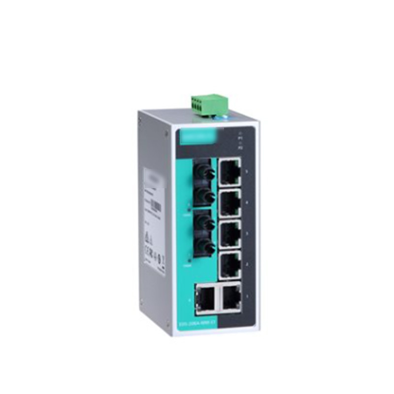 MOXA EDS-208A Conmutador Ethernet Industrial no administrado de 8 puertos con carcasa de aluminio IP30