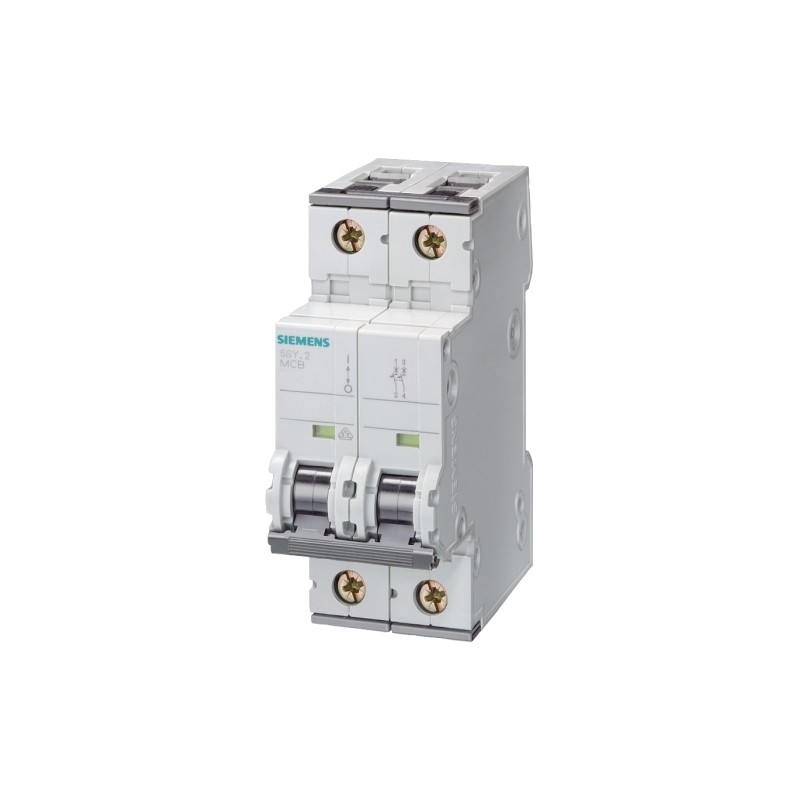 400 V 15kA 2 polos D 25A SENTRON Interruptor de circuito en miniatura 5SY7225-8CC para Siemens