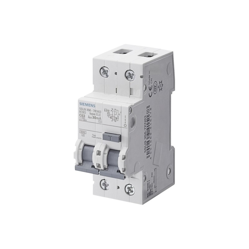 RCBO 6 kA 1P N Tipo AC 30 mA C-Char En 32 A Un AC 230 V Para Siemens 5SU9356 1KK32