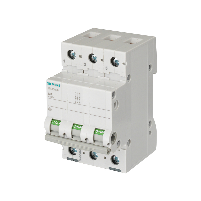 Distribución de baja tensión de Siemens 5TL1391-0 Disruptor de circuito 100A 3 polo 100% original