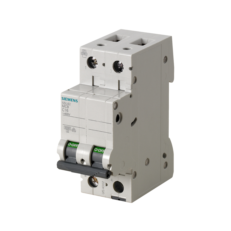 100% Estrictamente probado 5SL6210-7CC Interruptor de circuito en miniatura de 2 polos para Siemens 400V 6kA